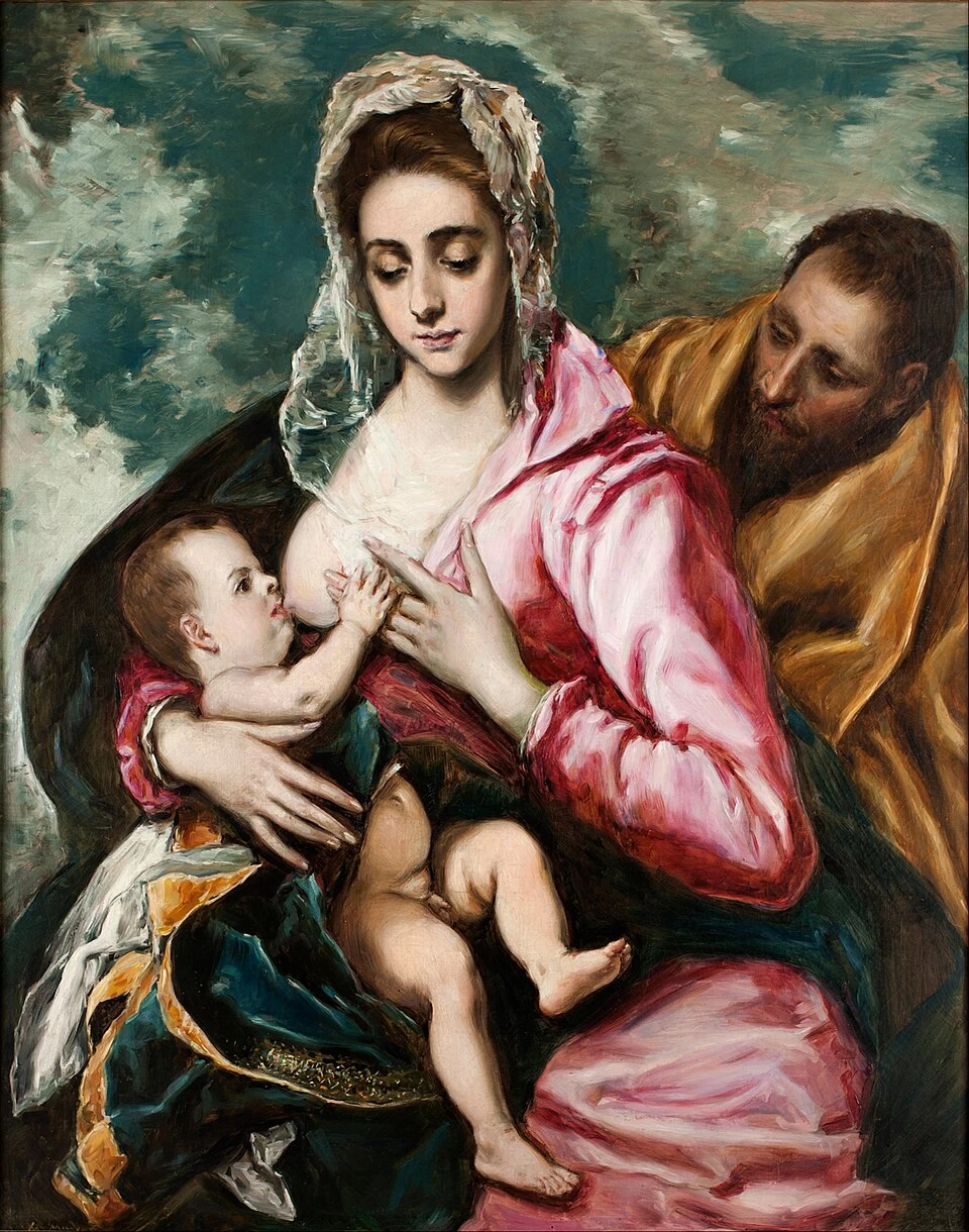 Raimundo Madrazo - La Sacra Famiglia, da El Greco
